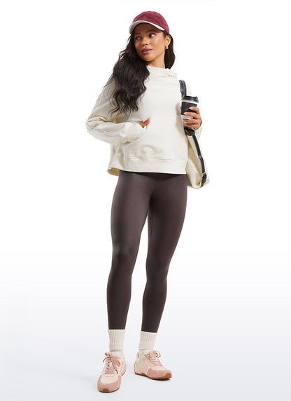 Matte Faux Leather Legging 28''