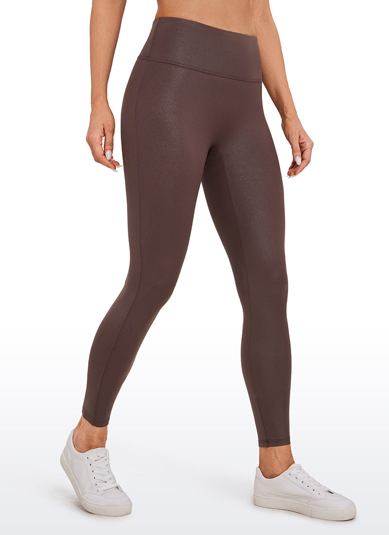 Faux Leather No Front Seam Legging 26.5''