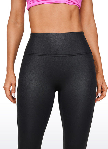 Faux Leather No Front Seam Legging 28''