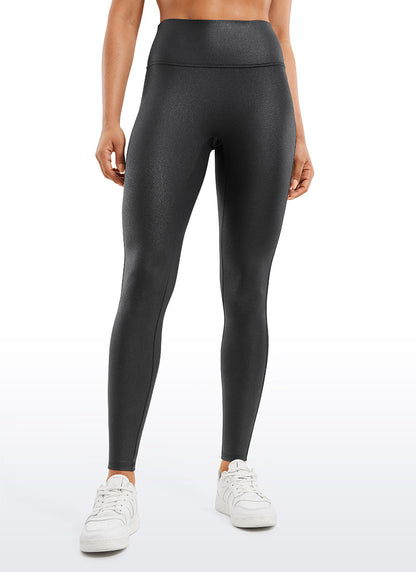 Faux Leather No Front Seam Legging 28''