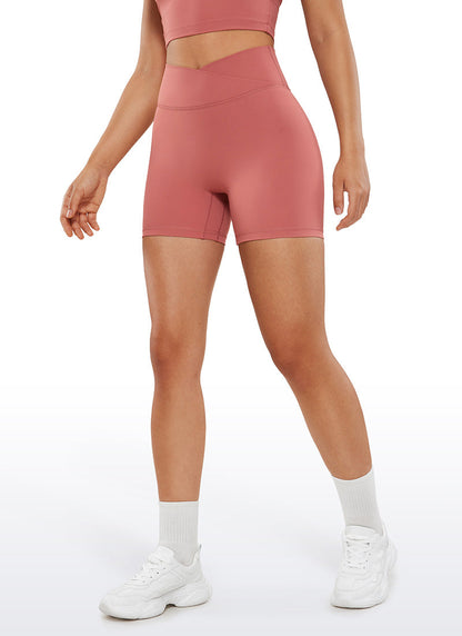 Butterluxe Crossover Butt Shorts 5" - No Front Seam