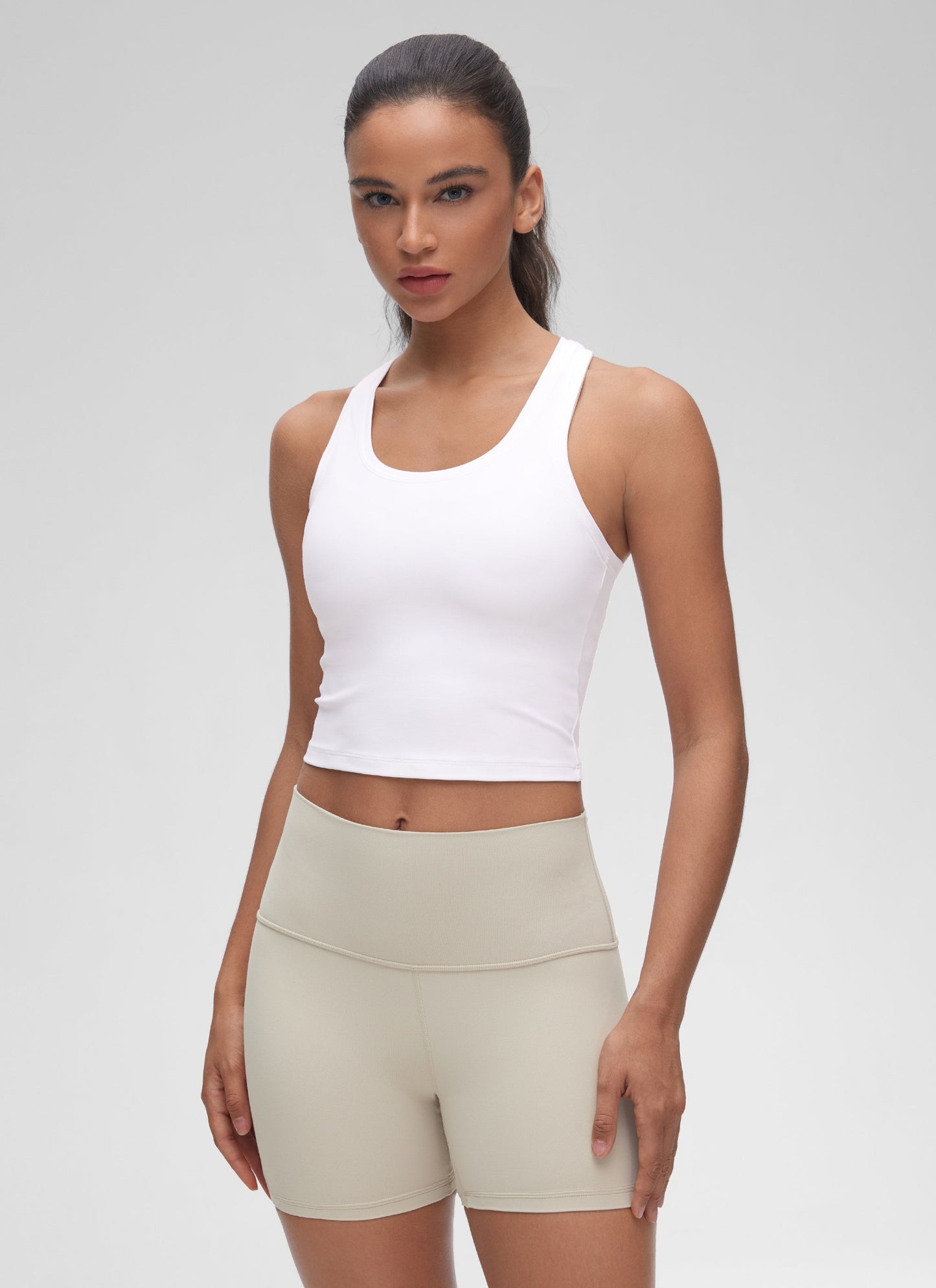 Butterluxe Cropped Racerback Tank