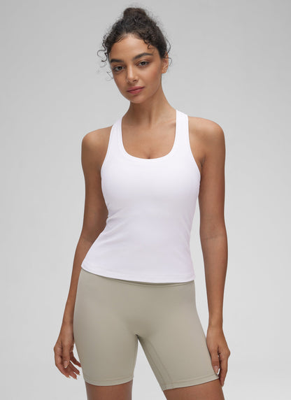 Butterluxe Racerback Waist Length Tank