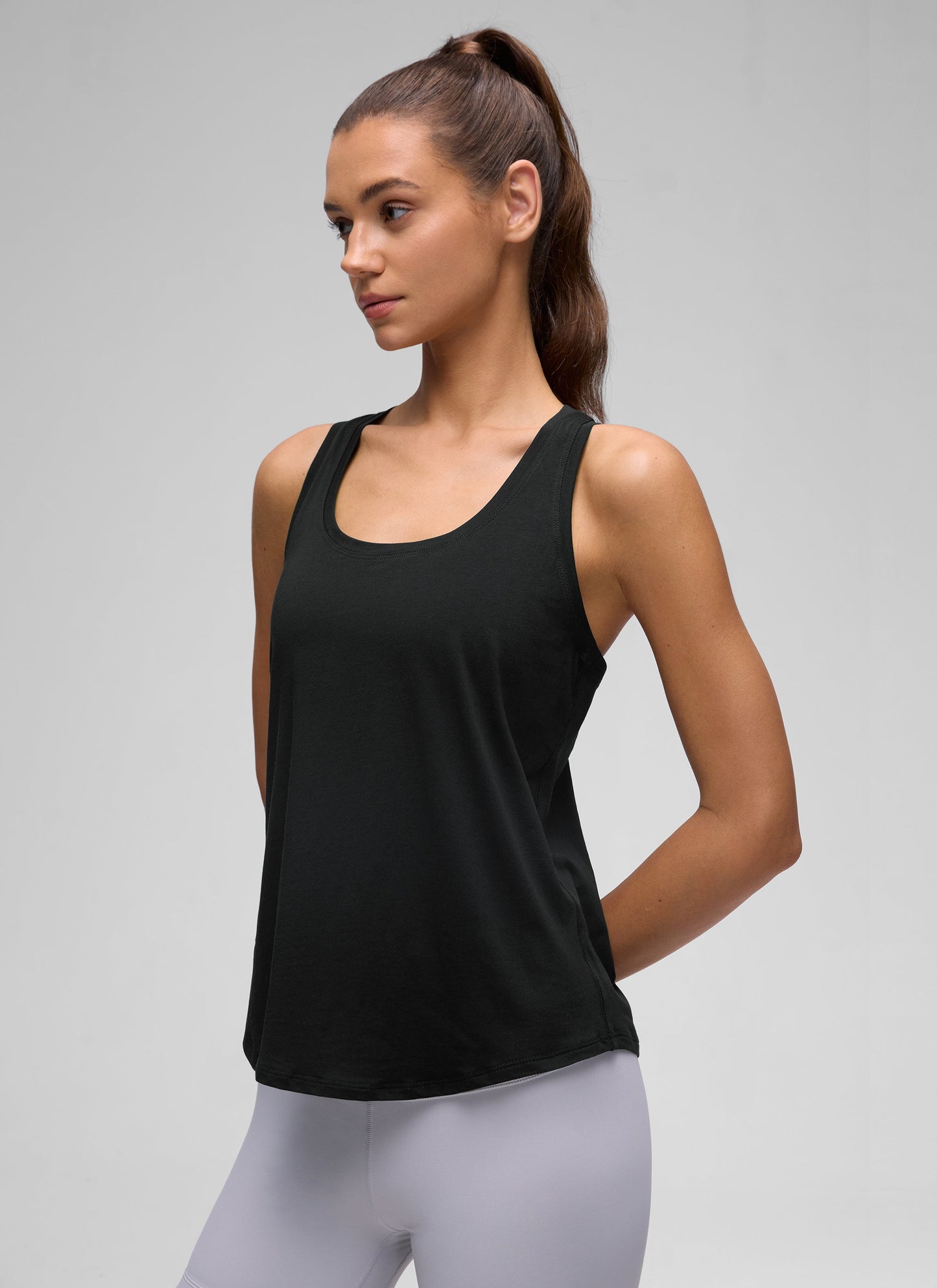 Pima Cotton Hip Length Racerback Tank