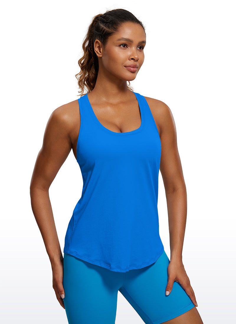 Pima Cotton Hip Length Racerback Tank