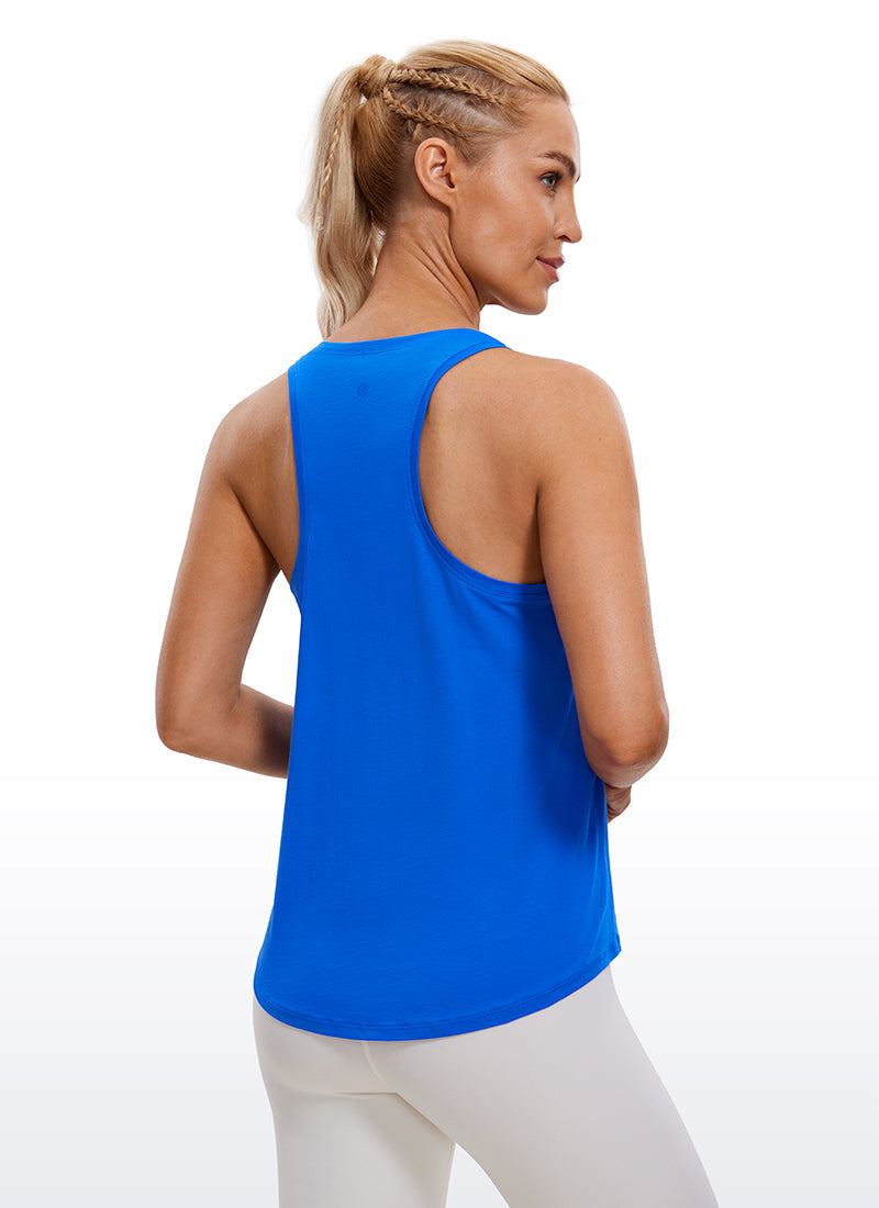 Pima Cotton Hip Length Racerback Tank