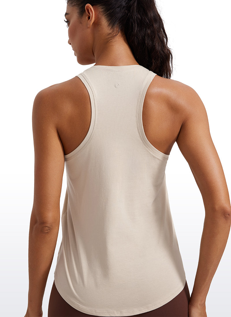 Pima Cotton Hip Length Racerback Tank