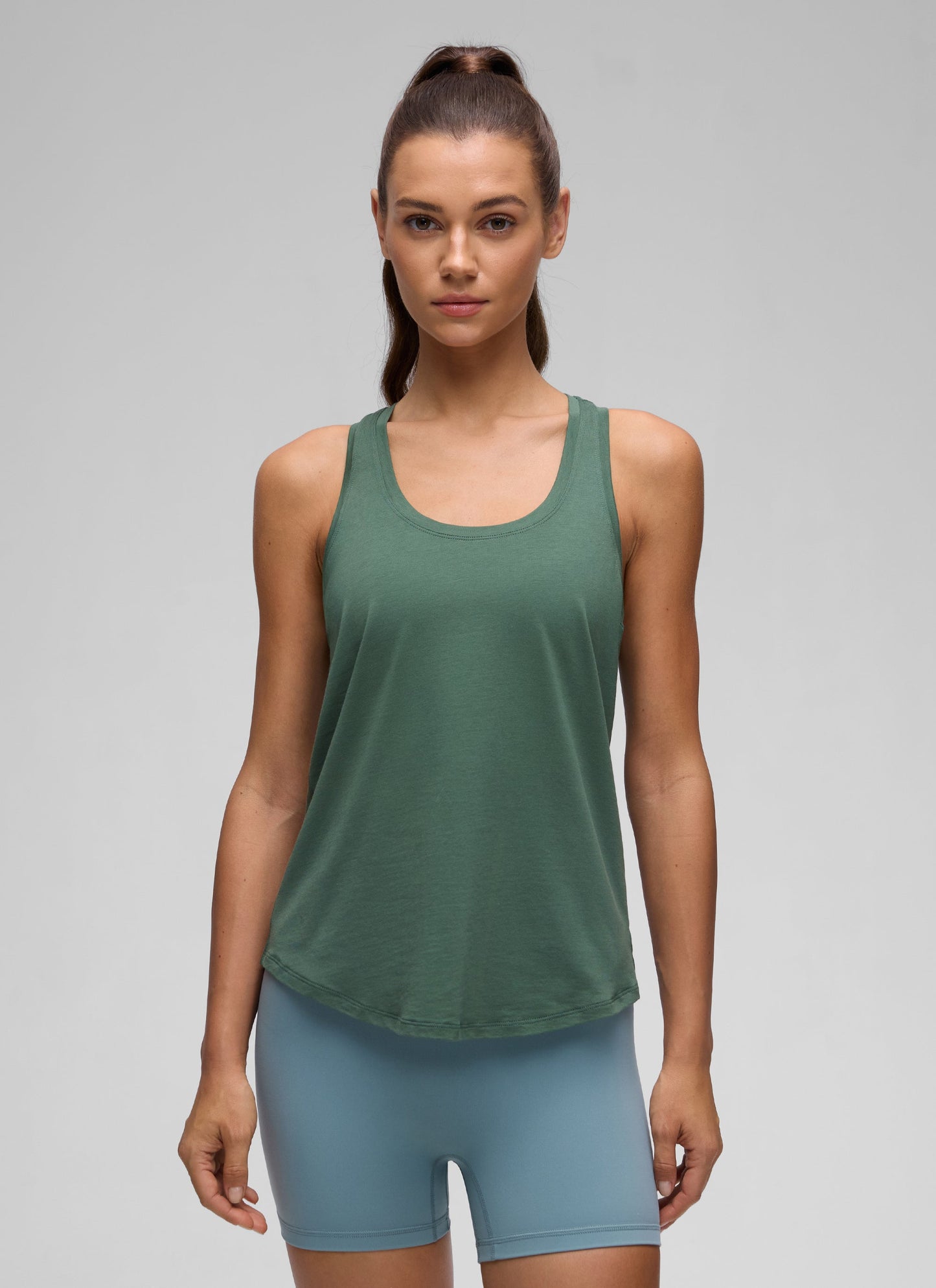 Pima Cotton Hip Length Racerback Tank