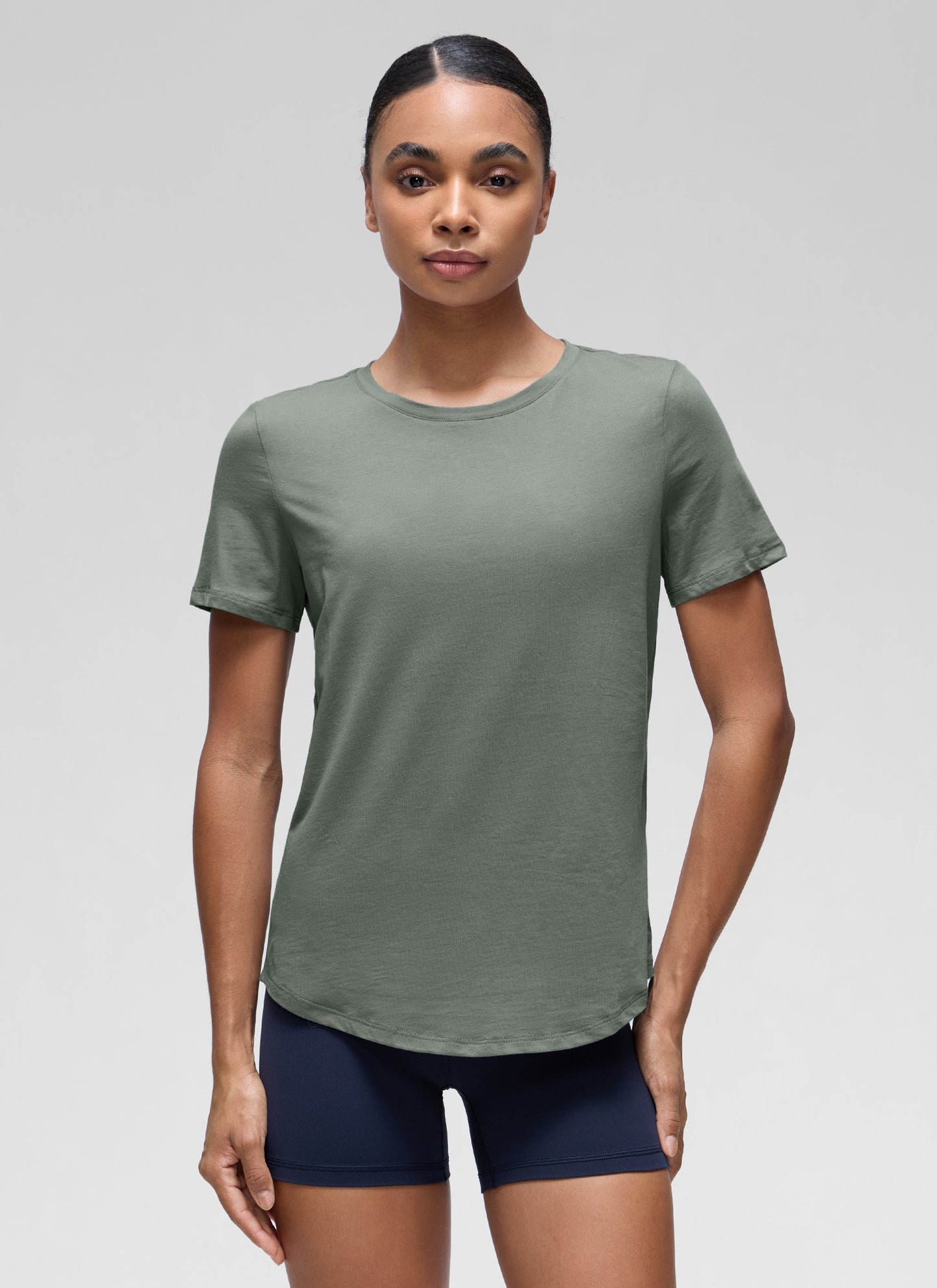 Pima Cotton Round Neck Short Sleeve
