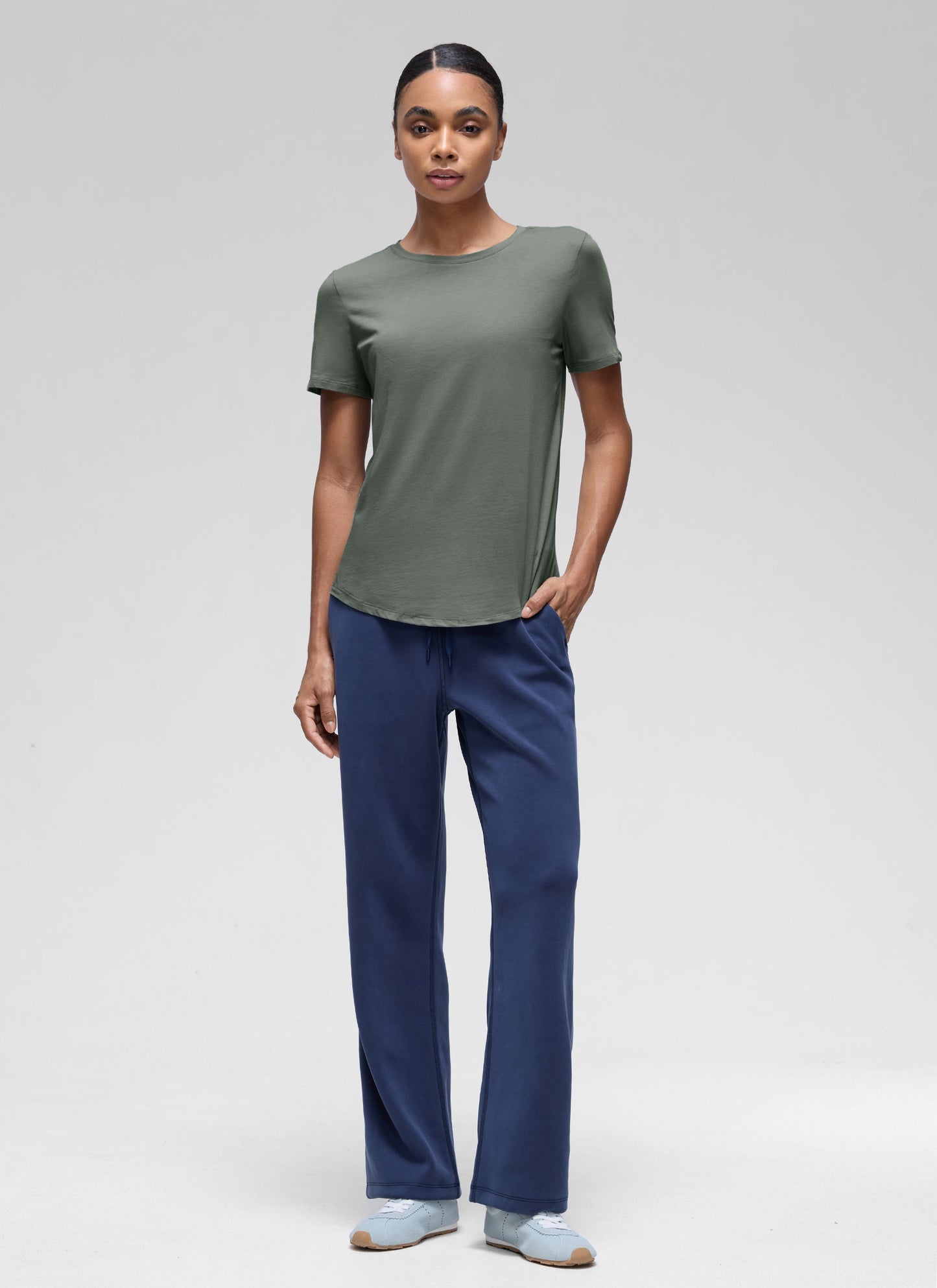 Pima Cotton Round Neck Short Sleeve