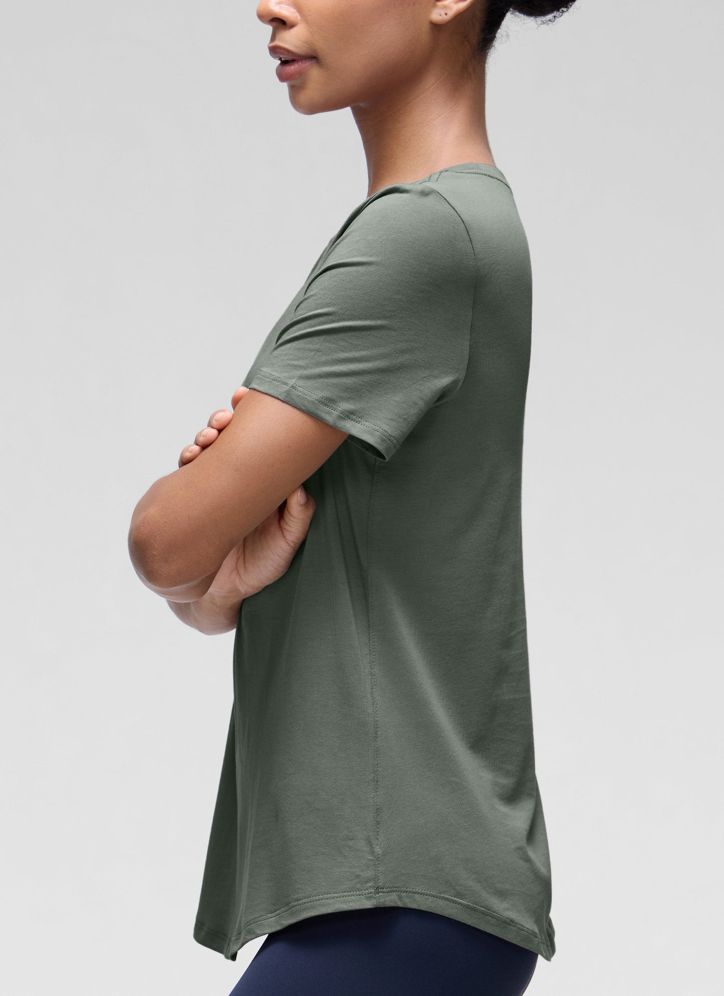 Pima Cotton Round Neck Short Sleeve