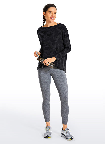 Pima Cotton Boat Neck Long Sleeve