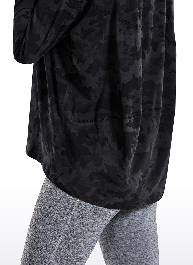 Pima Cotton Boat Neck Long Sleeve