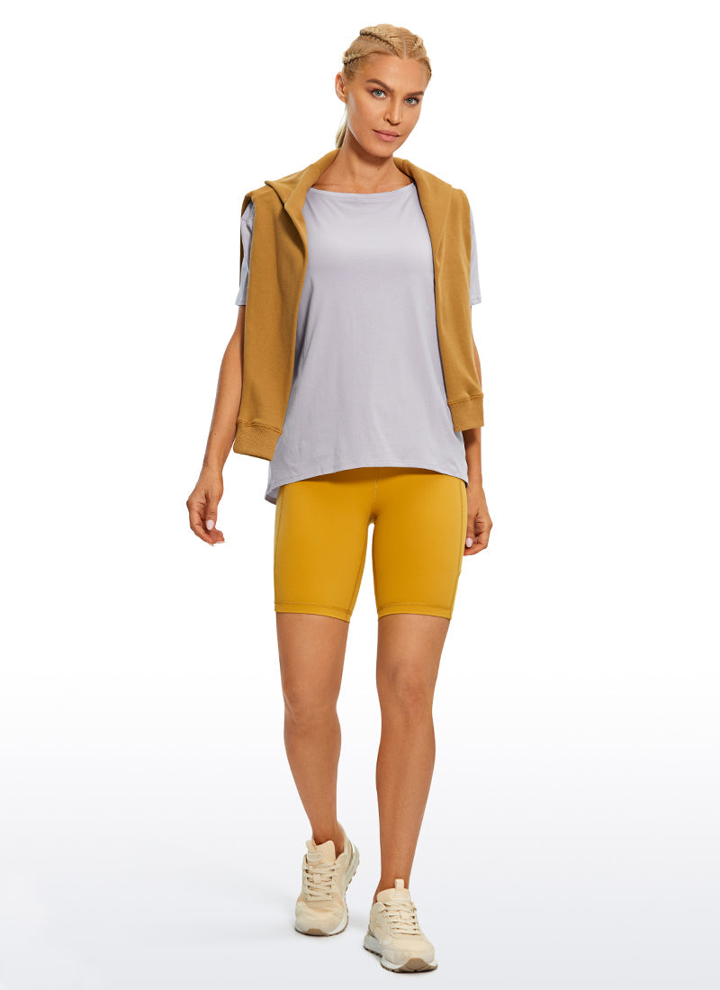 Pima Cotton Boat Neck Short Sleeve