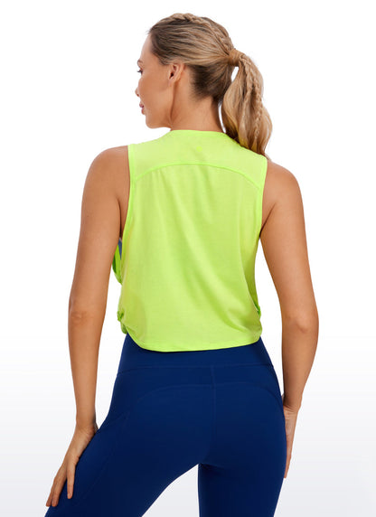 Pima Cotton Crop Deep Armhole Tank