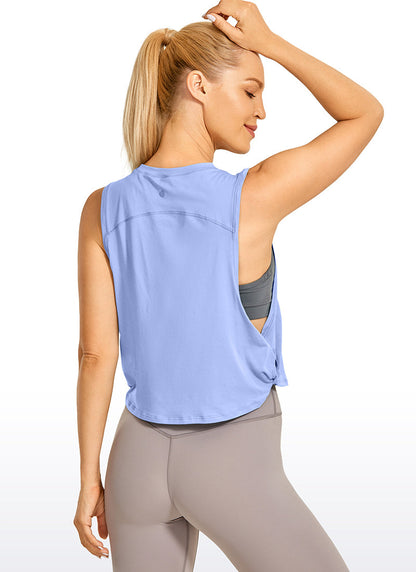 Pima Cotton Crop Deep Armhole Tank