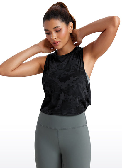 Pima Cotton Crop Deep Armhole Tank