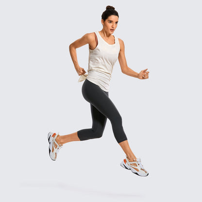 Pima Cotton Split Open Back Tank