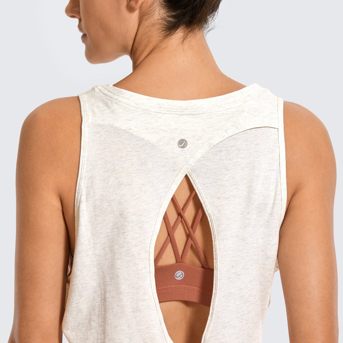 Pima Cotton Split Open Back Tank