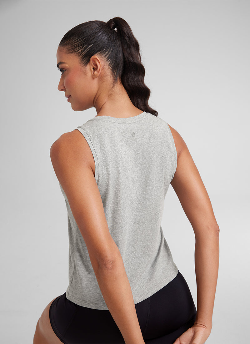 Pima Cotton Crop Round Neck Tank