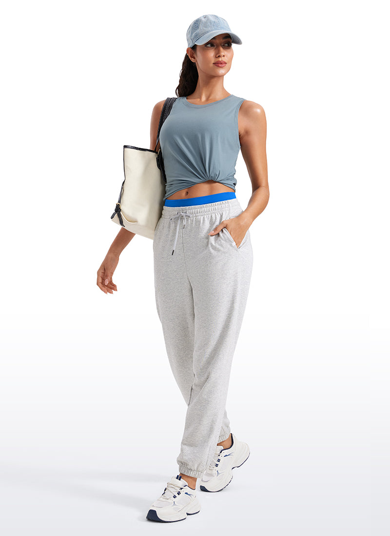 Pima Cotton Crop Round Neck Tank