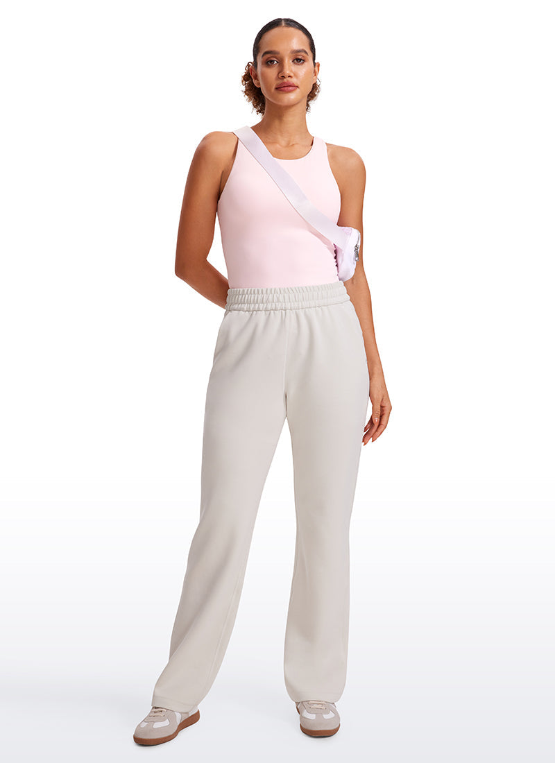 Butterluxe Hip Length Built-in Bra Tanks High Neck