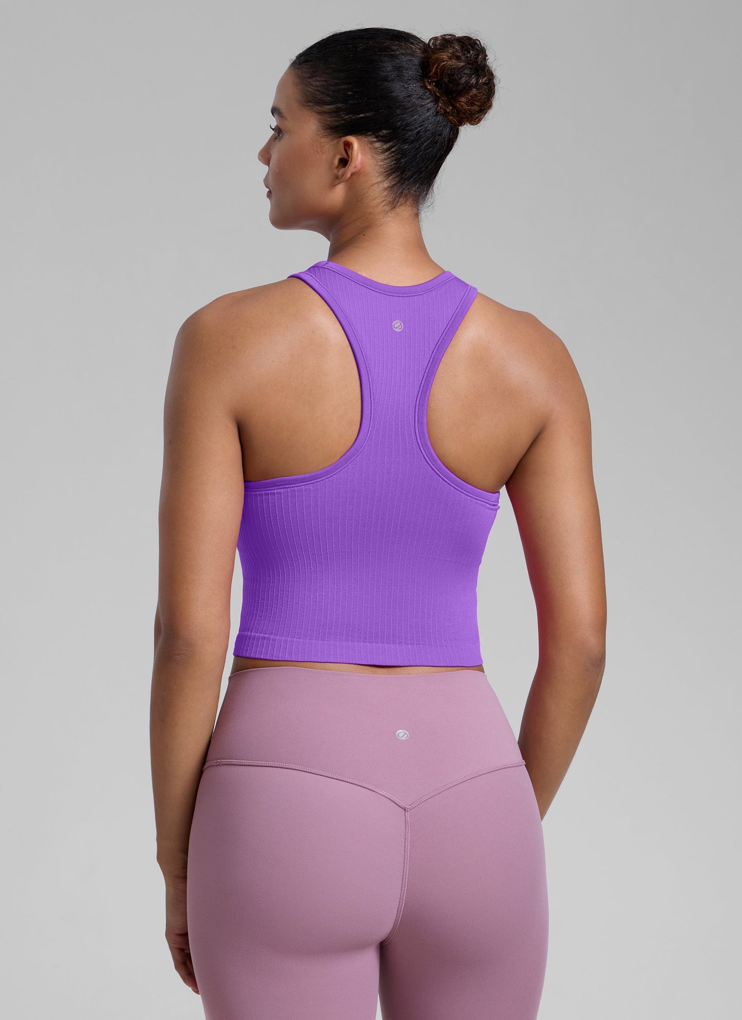Seamless Ribbed Racerback Crop Tank