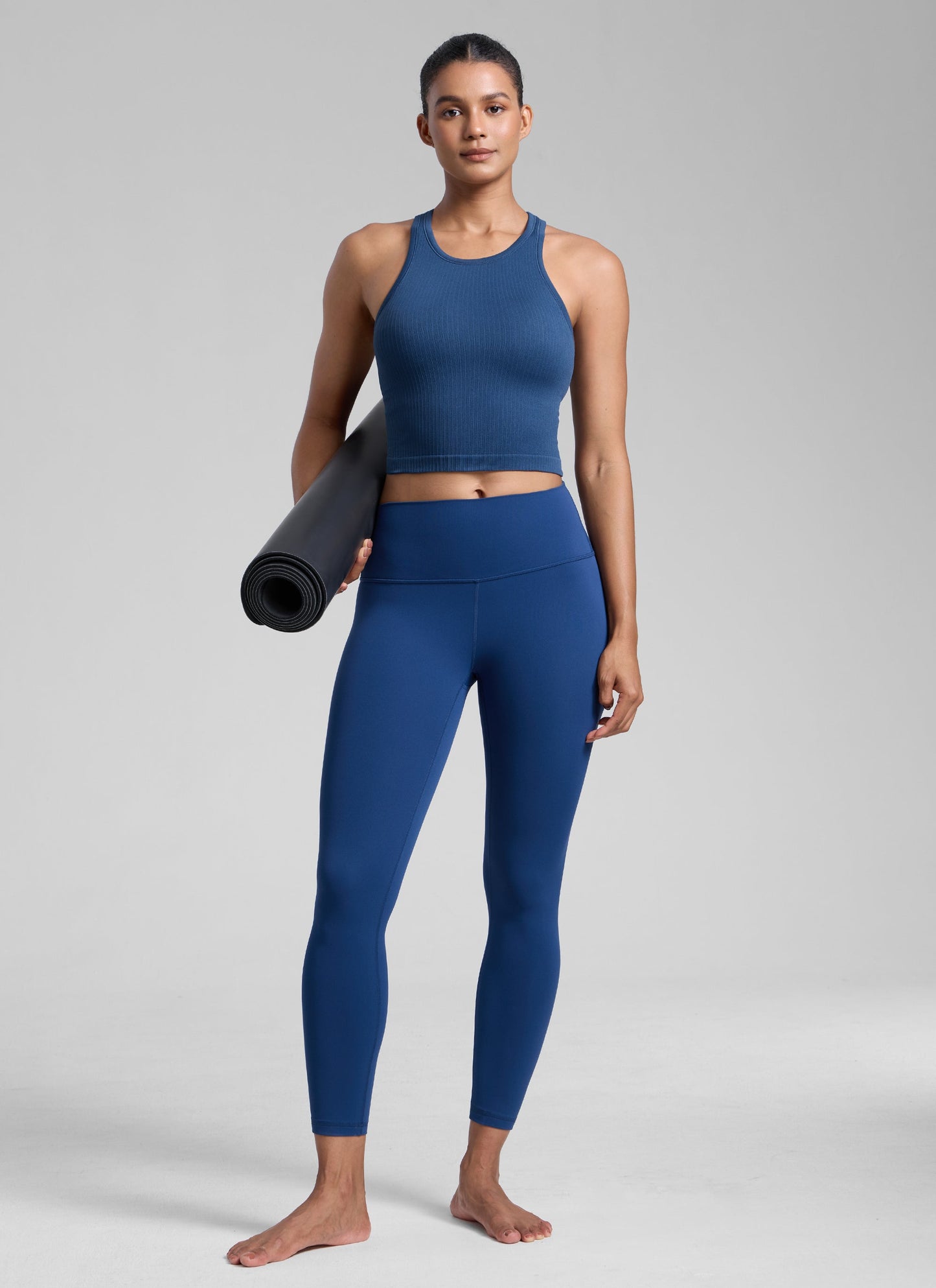 Seamless Ribbed Racerback Crop Tank