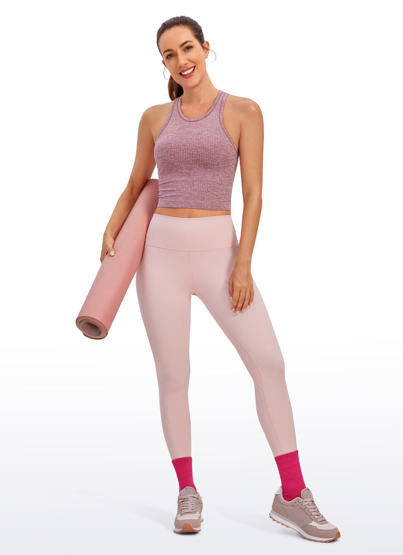 Seamless Ribbed Racerback Crop Tank