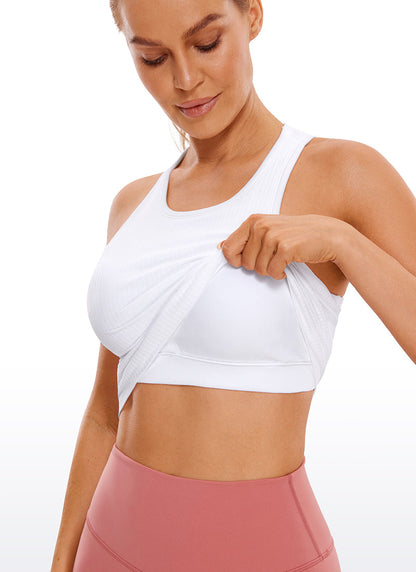 Seamless Ribbed Racerback Crop Tank