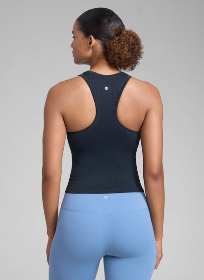 Seamless Racerback Hip Length Tank