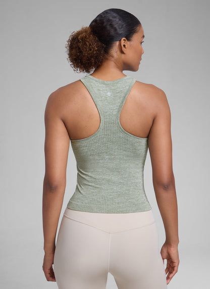 Seamless Racerback Hip Length Tank