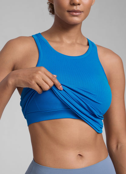 Seamless Racerback Hip Length Tank