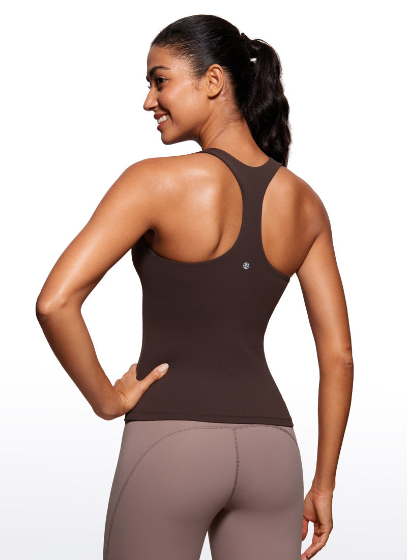 Butterluxe Waist Length Built in Bra Tank