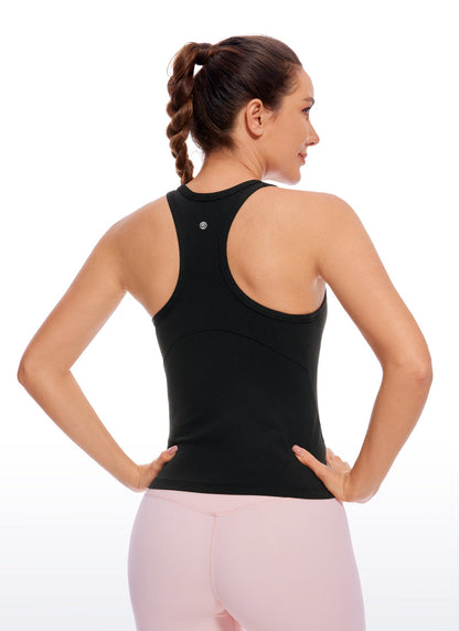 Butterluxe Waist Length  Racerback Tank