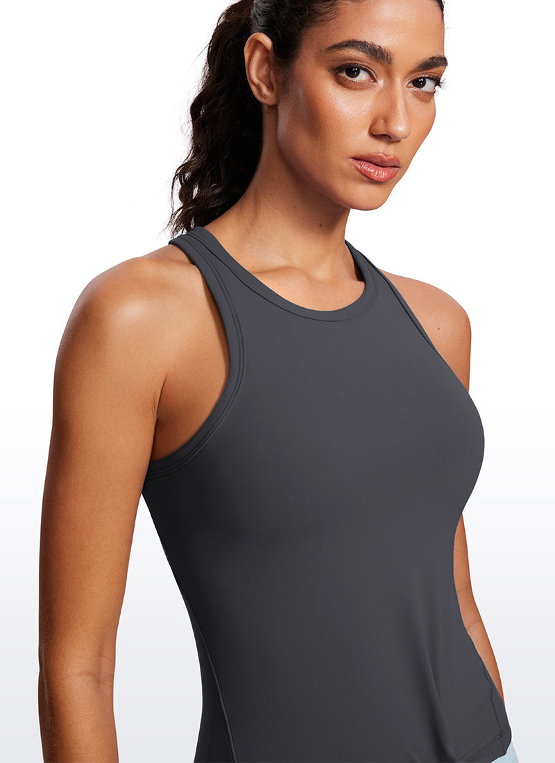 Butterluxe Waist Length  Racerback Tank