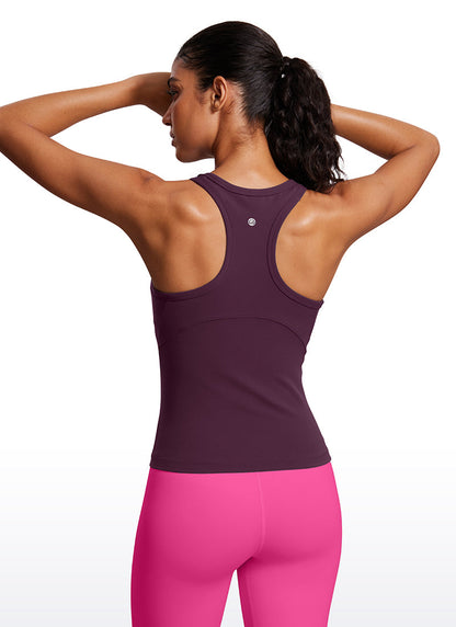 Butterluxe Waist Length  Racerback Tank