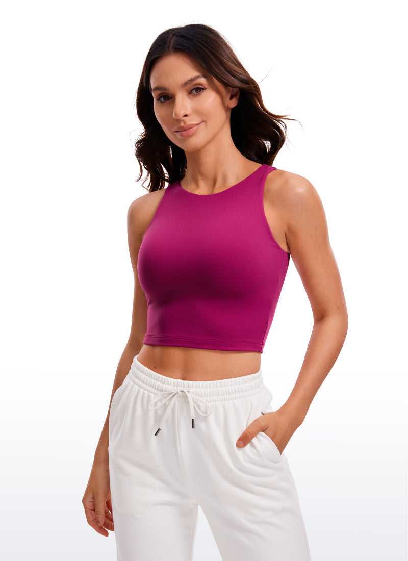 Butterluxe Cropped Wide Back Tank