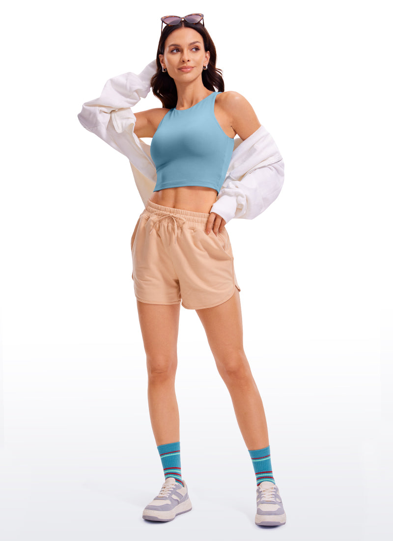 Butterluxe Cropped Wide Back Tank