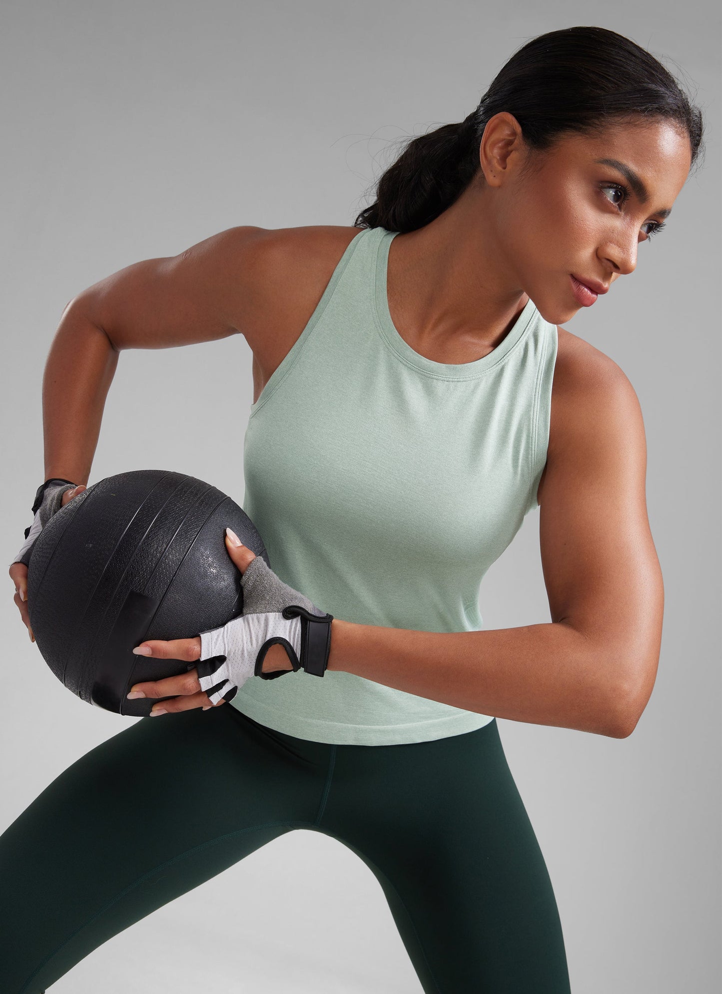 Seamless Crewneck Racerback Tank