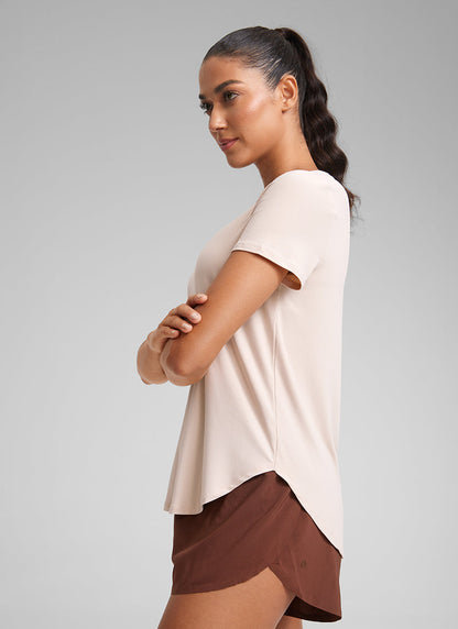 Cloudweight Crewneck Side Slit Short Sleeve