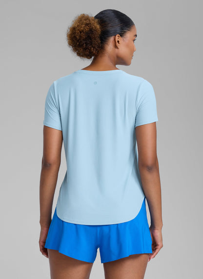 Cloudweight Crewneck Side Slit Short Sleeve
