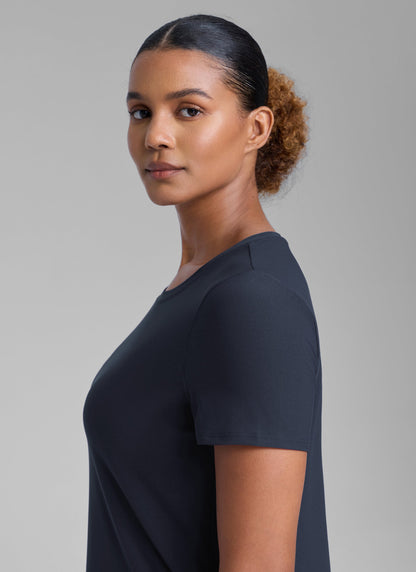 Cloudweight Crewneck Side Slit Short Sleeve