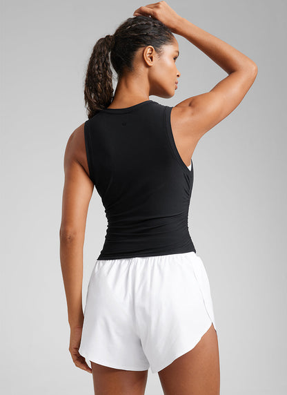 Cloudweight High Neck Ruched Tank