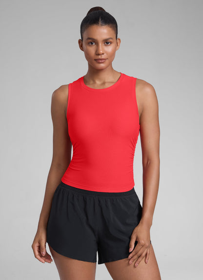 Cloudweight High Neck Ruched Tank