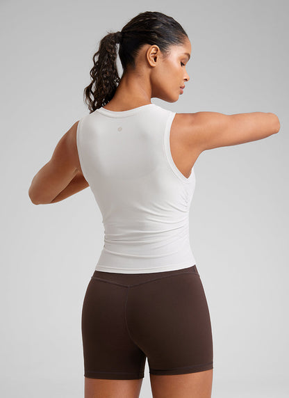 Cloudweight High Neck Ruched Tank