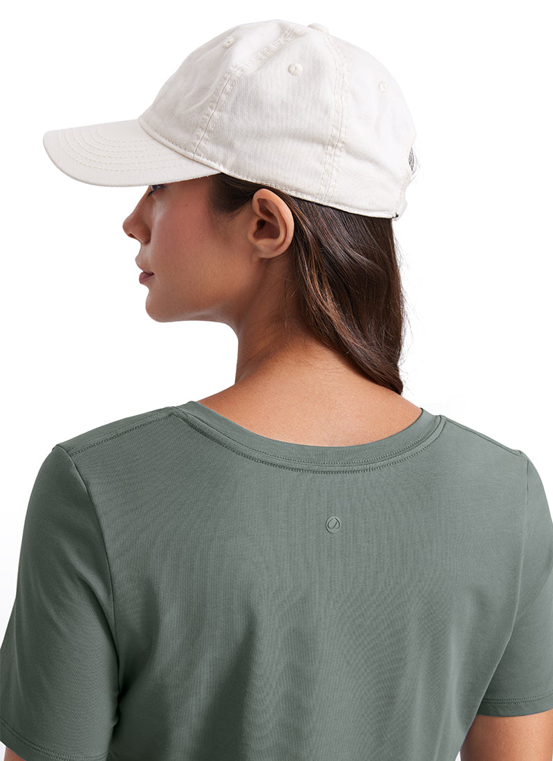 Pima Cotton Pro V Neck Short Sleeve