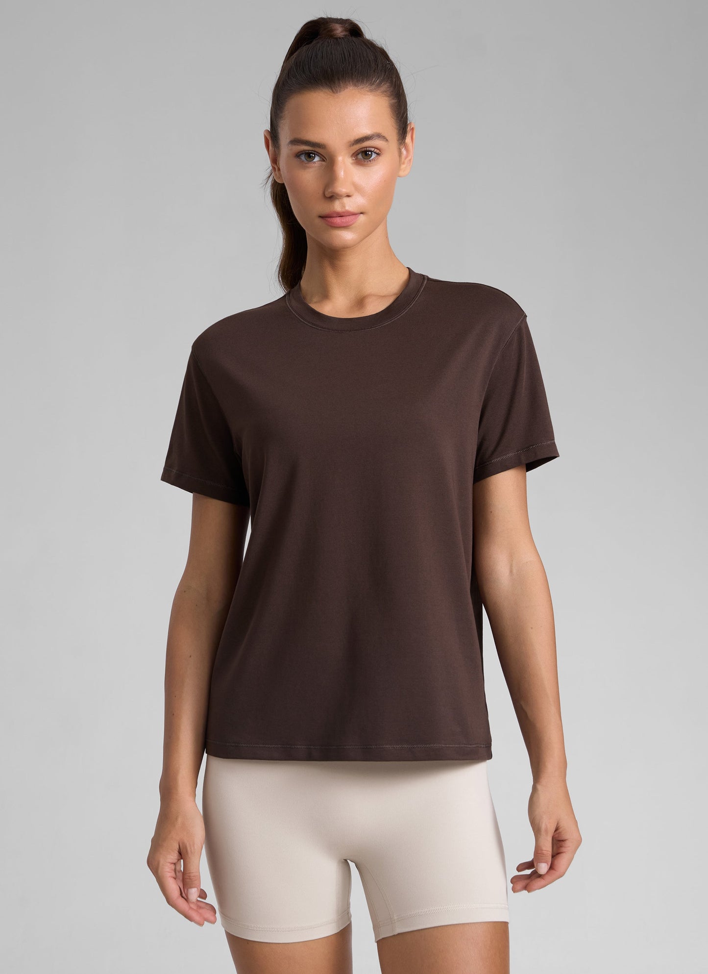Poly Cotton-Blend Short Sleeves