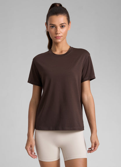 Poly Cotton-Blend Short Sleeves