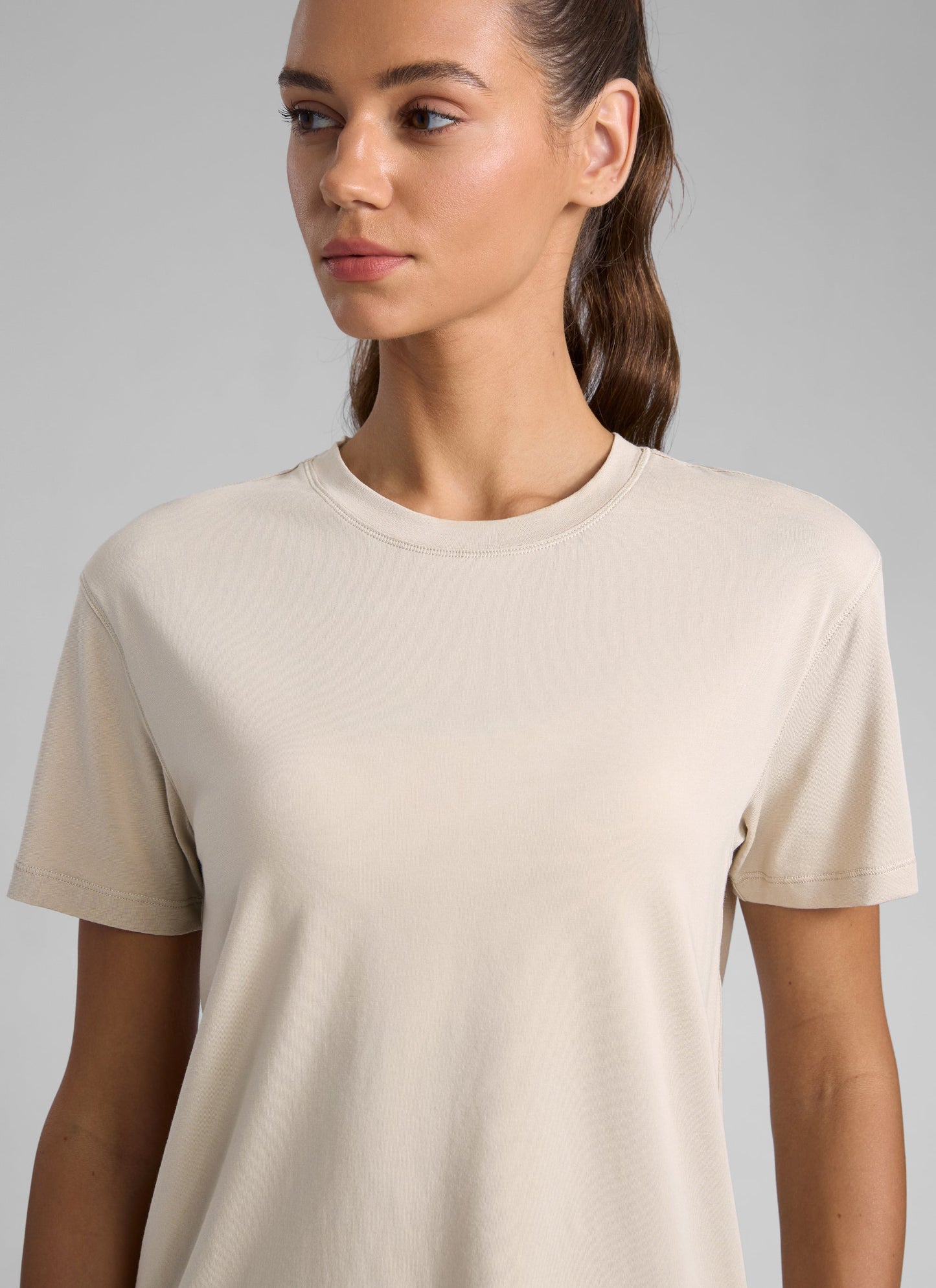 Poly Cotton-Blend Short Sleeves